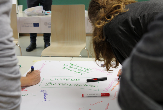 Source: Own photo. Training for youth workers organised by the Department of Didactics of Civic and Citizenship Education at the University of Vienna and Sapere Aude. Vienna, November 2019